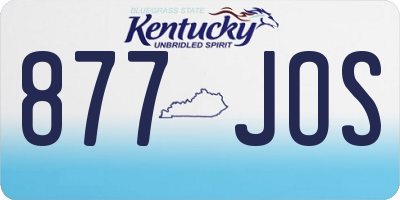 KY license plate 877JOS