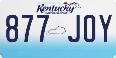 KY license plate 877JOY