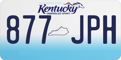 KY license plate 877JPH