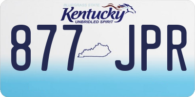 KY license plate 877JPR