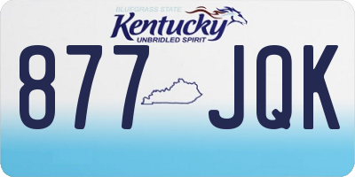 KY license plate 877JQK