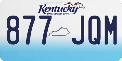 KY license plate 877JQM
