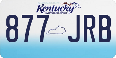 KY license plate 877JRB