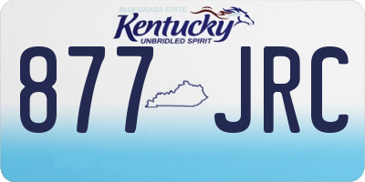 KY license plate 877JRC