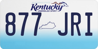 KY license plate 877JRI