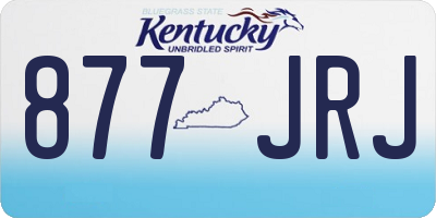KY license plate 877JRJ