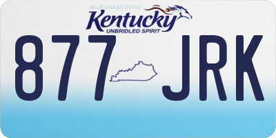 KY license plate 877JRK