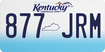 KY license plate 877JRM