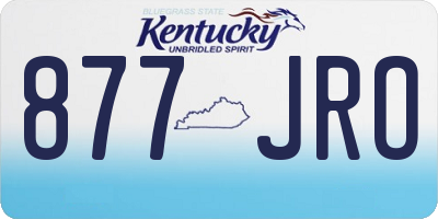 KY license plate 877JRO