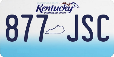 KY license plate 877JSC