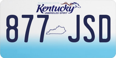 KY license plate 877JSD