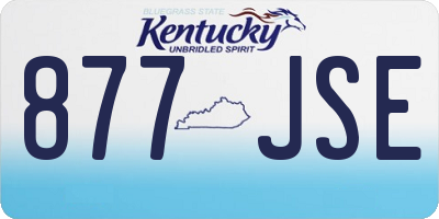 KY license plate 877JSE