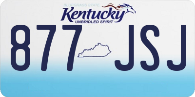 KY license plate 877JSJ