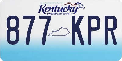 KY license plate 877KPR