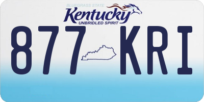 KY license plate 877KRI