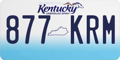 KY license plate 877KRM
