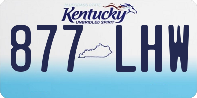 KY license plate 877LHW