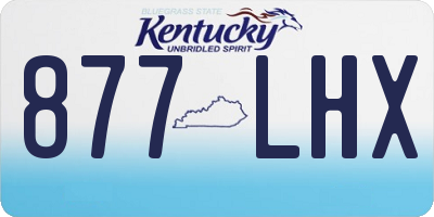 KY license plate 877LHX