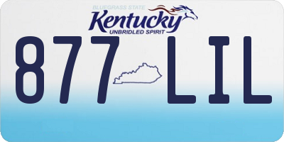 KY license plate 877LIL