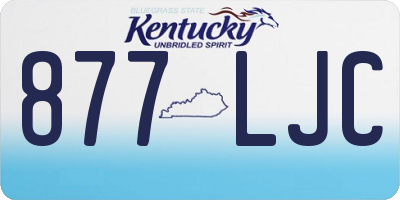 KY license plate 877LJC