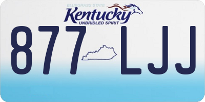 KY license plate 877LJJ