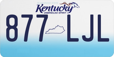 KY license plate 877LJL