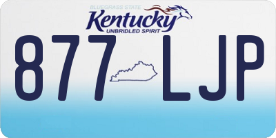 KY license plate 877LJP