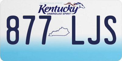 KY license plate 877LJS