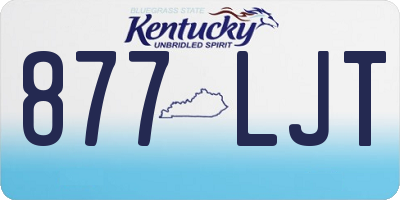 KY license plate 877LJT