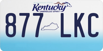 KY license plate 877LKC