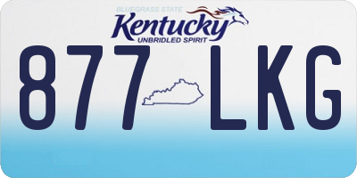 KY license plate 877LKG