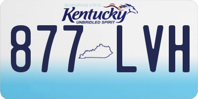 KY license plate 877LVH