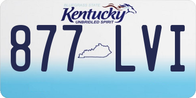 KY license plate 877LVI