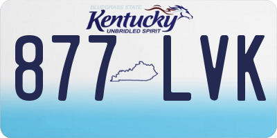 KY license plate 877LVK