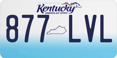 KY license plate 877LVL