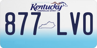 KY license plate 877LVO