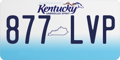 KY license plate 877LVP