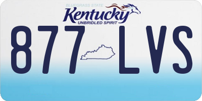 KY license plate 877LVS