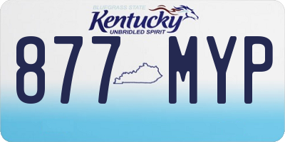 KY license plate 877MYP