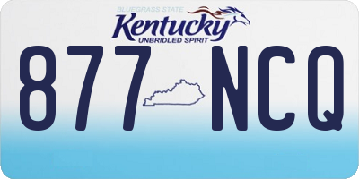 KY license plate 877NCQ