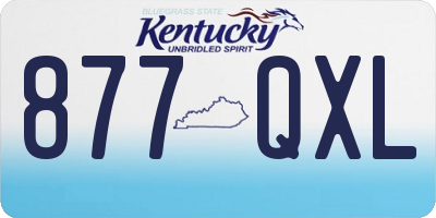 KY license plate 877QXL