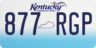 KY license plate 877RGP