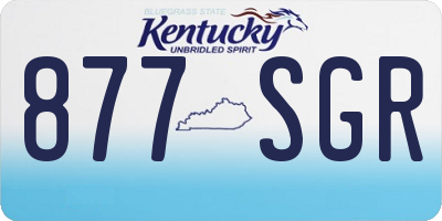KY license plate 877SGR