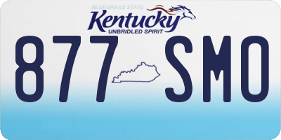 KY license plate 877SMO