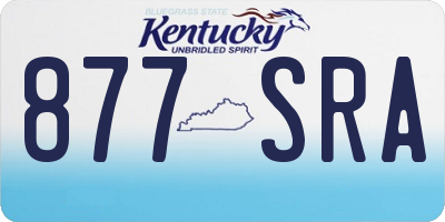 KY license plate 877SRA