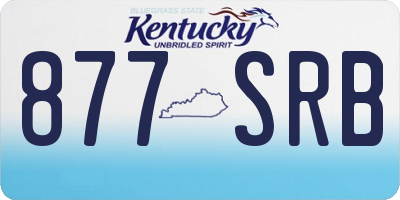KY license plate 877SRB