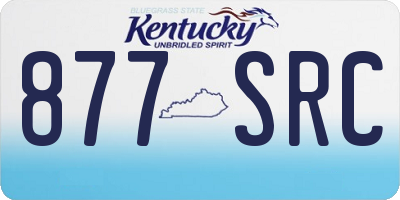 KY license plate 877SRC
