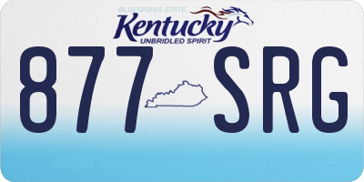 KY license plate 877SRG