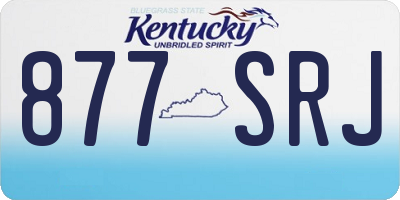 KY license plate 877SRJ