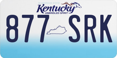 KY license plate 877SRK